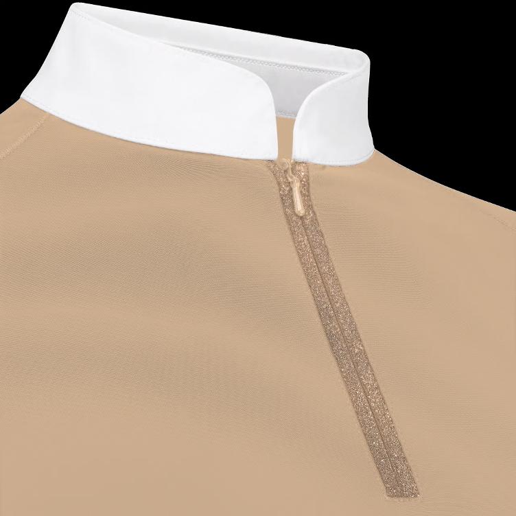 Kentucky Turniershirt Damen Classic mit Glitzer-Reißverschluss, langarm_diverse Farben - 2